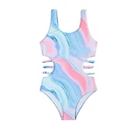 Girls Bathing Suit Size 12 Girls 1 Piece Swimsuit Cut Out Swimwear Summer Tie Dye Beach Sport Bathing Swim Wear Girl 3