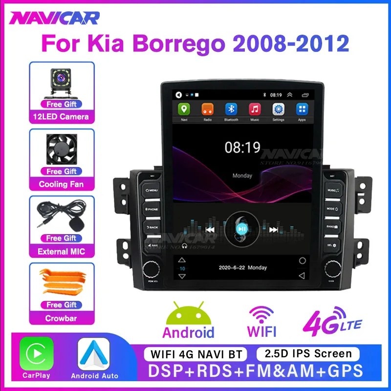 

2 Din Android10.0 Car Radio For Kia Borrego Mohave 2008 2009 2010 2011 2012 GPS Navigation 6G+128G Multimedia Player Carplay DSP