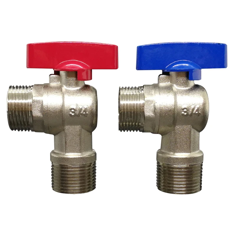 

Ball Core Triangle Valve Copper Plating Large Flow Switch Hot and Cold Water Gas Copper Ball Valve 1/2" 3/4" DN15 DN20