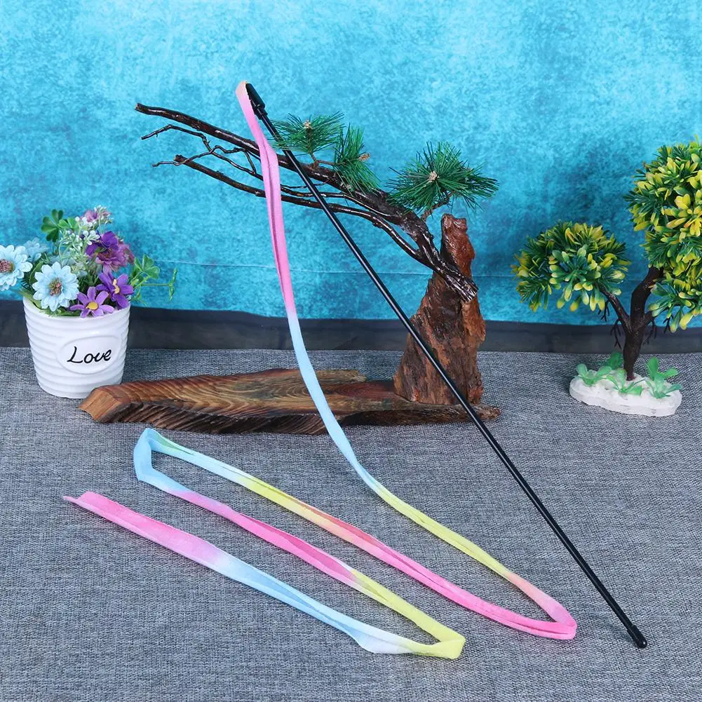 Cat Teaser Wand String Cat Interactive Catcher Wand Stick Toy Cat String Teaser Wand for Cats Kittens Indoor Training Exerciser