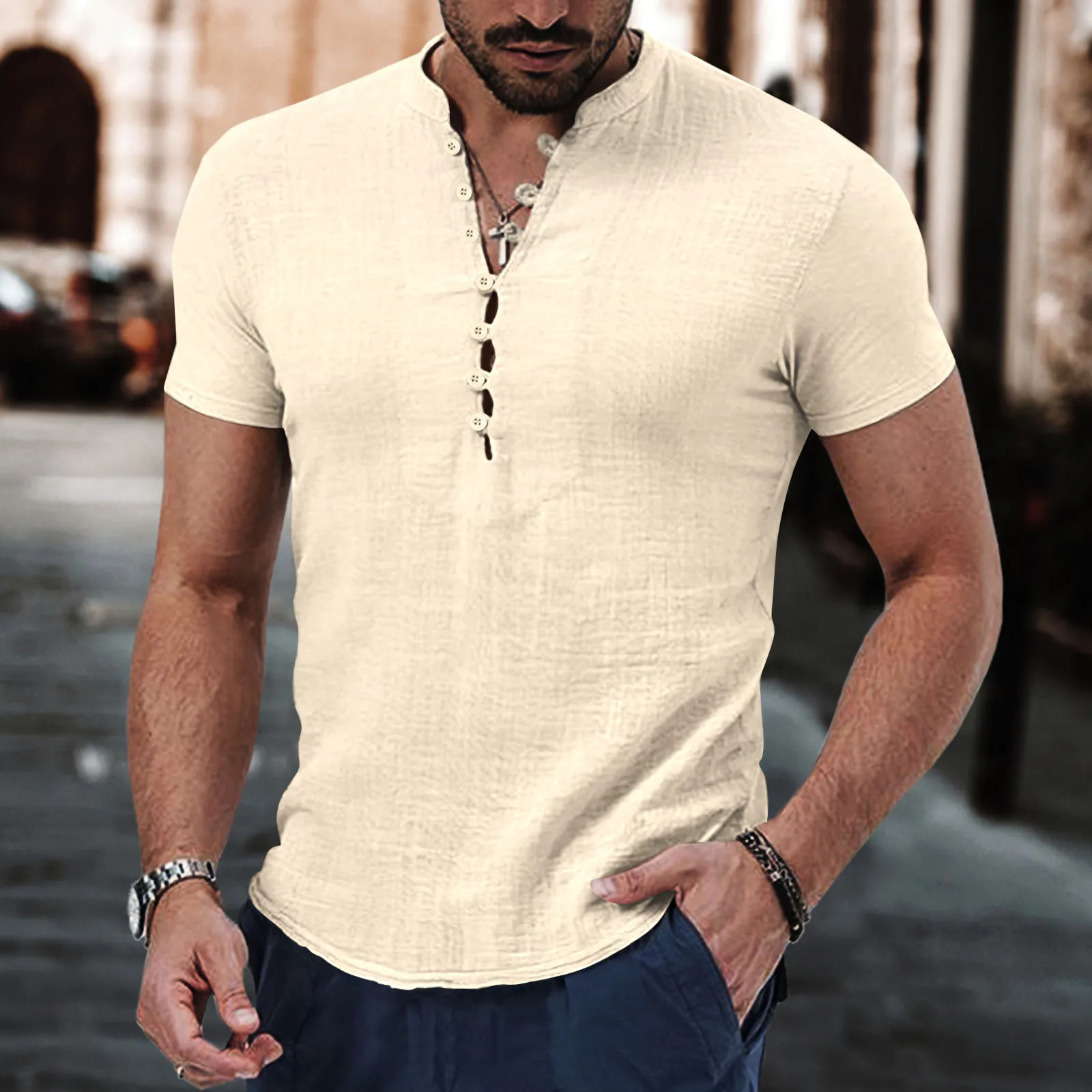 Hombres Cuello Camsa De Manga Larga | Cargo Shrts, Work Shrts, Mens