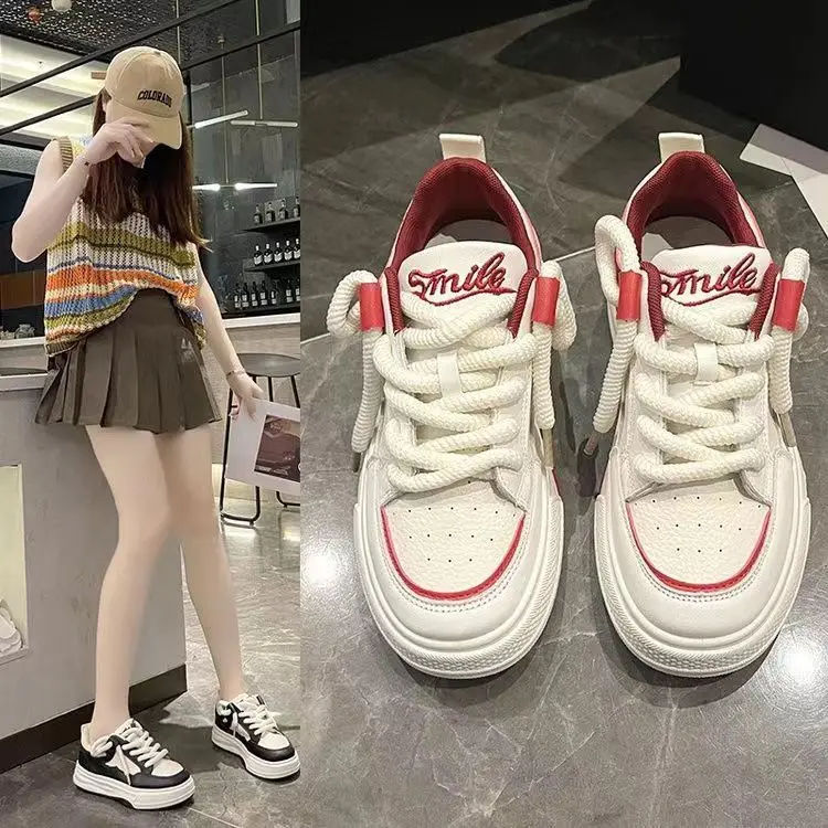 

Высококачественные модные Универсальные кроссовки повышенной толщины, модные маленькие белые Популярные осенне-зимние кроссовки, спортивная обувь