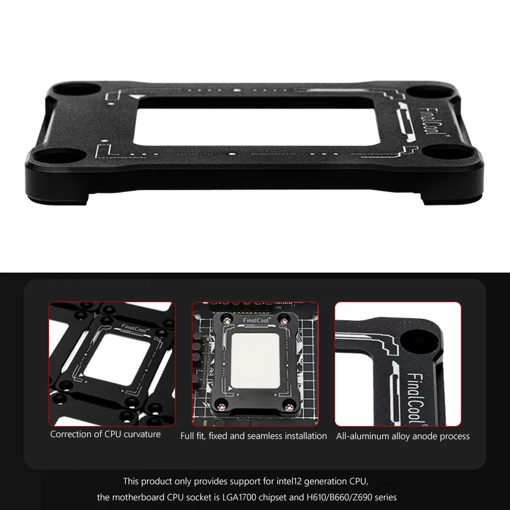 CPU Bending Correction Fixing Buckle for LGA1700-BCF Intel Gen 12 LGA1700 CPU Bending Correction Frame Bracket Fixing Backplane