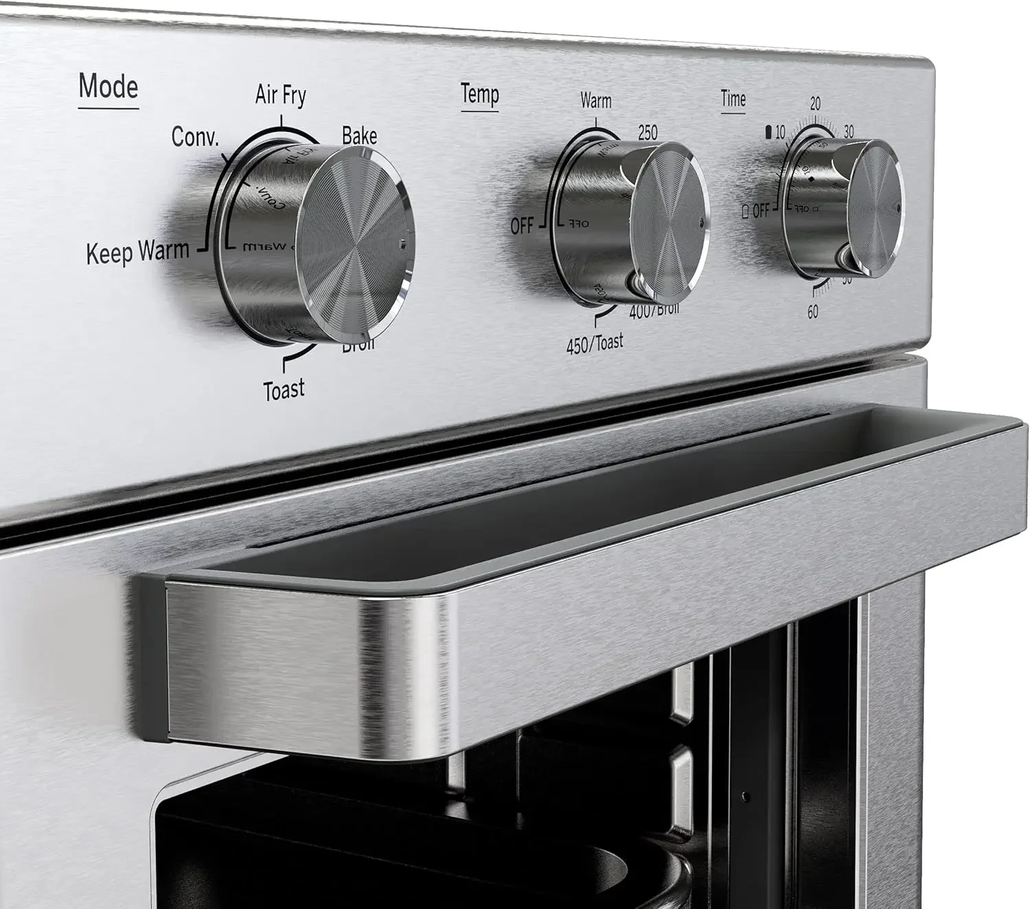Mechanical Air Fryer Toaster Oven + Accessory Set Convection Toaster with 7 Cook Modes Large Capacity Oven-Fits 12"