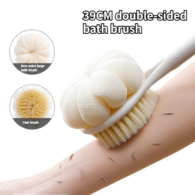 Bath Brush Back Scrubber Long Handle Soft Bristle Double-sided