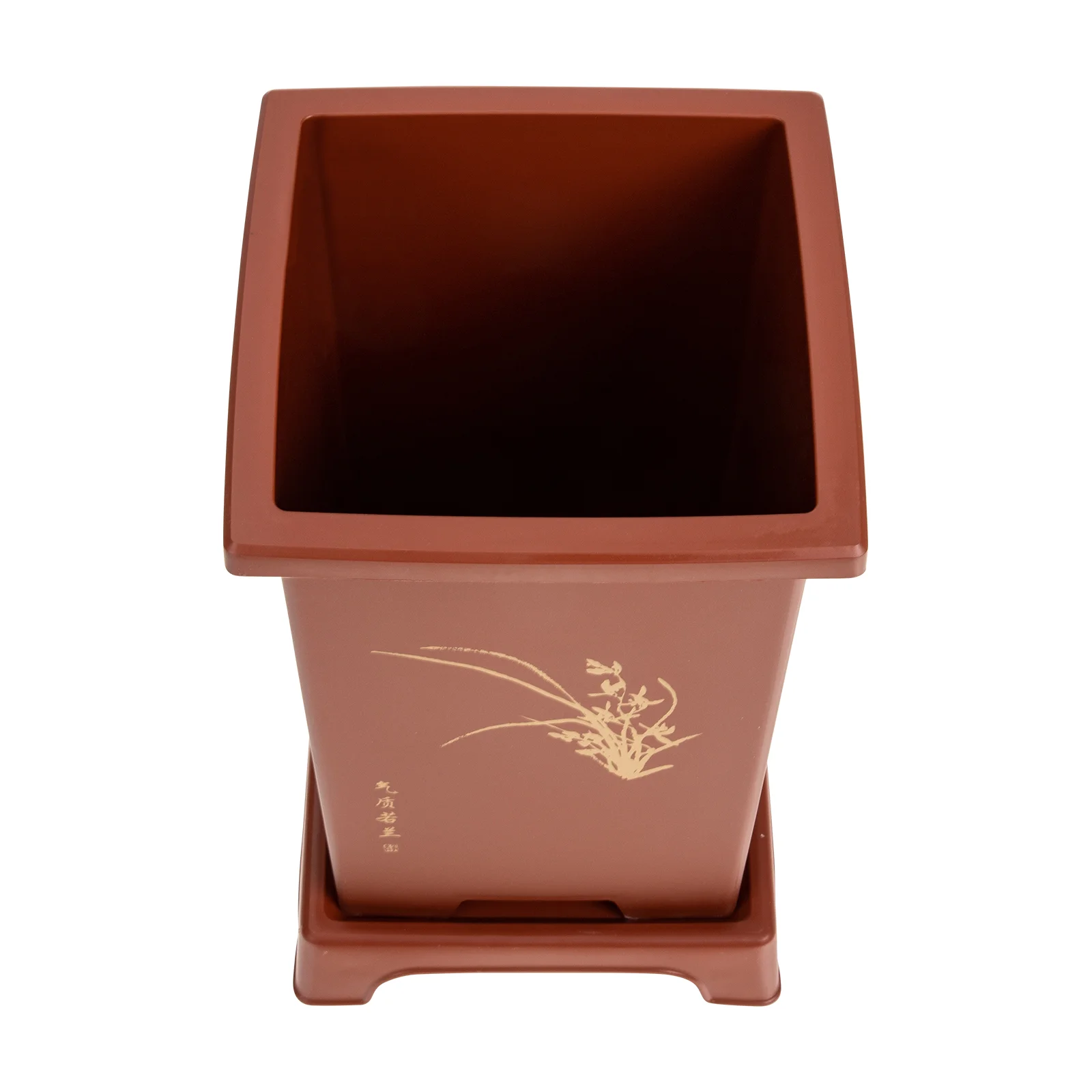 

Orchid Pot Planter House Plants Breathable Artificial Green Flowerpot Succulent Flowerpots Printing