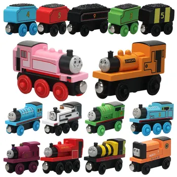 Thomas and Friends Train Magnetic Wooden Pocket Toy James Toby Gordon Oliver Laby Emily Model Educational Toys for Children Gift