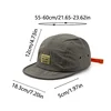 Fashion 5 Panel Baseball Cap Snapback Caps Quick-drying Flat-brimmed Hat for Men Women Adjustable Summer Casual Sunscreen Hats 6