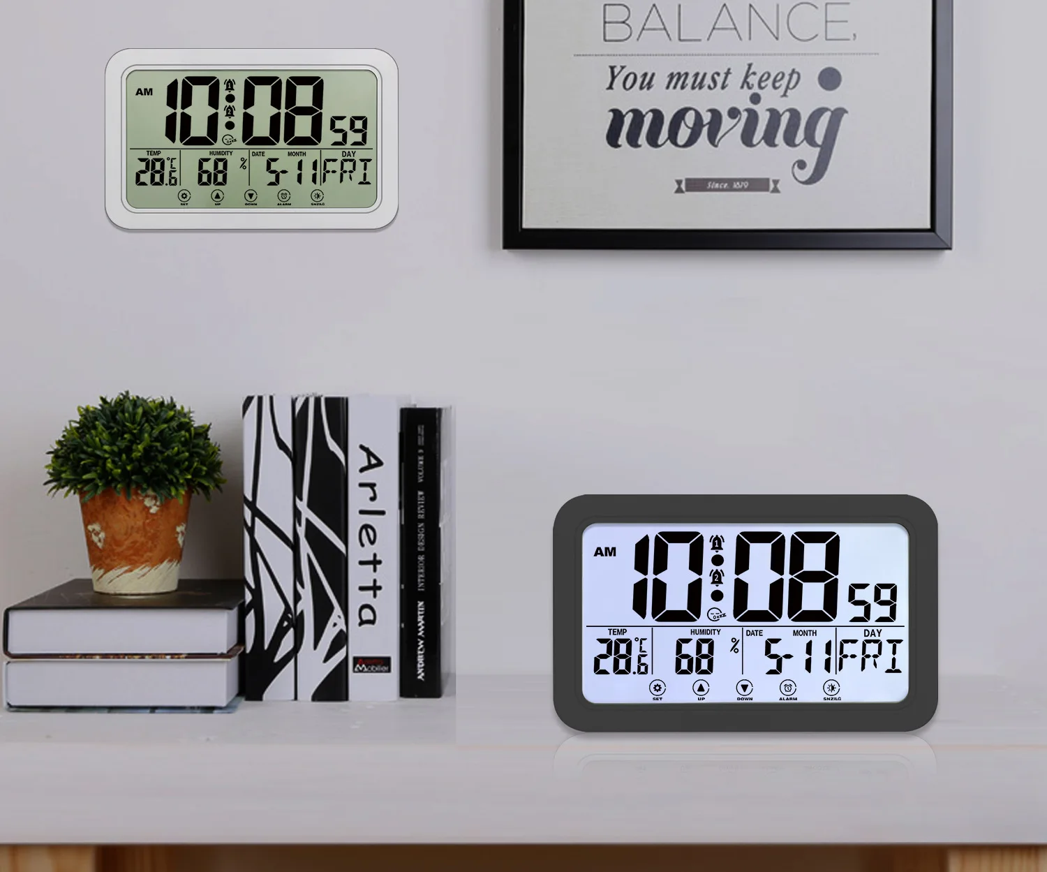 Top 10 Best Digital Wall Clocks Of 2022 Digital LED Clock With Stopwatch, Alarms, Countdown