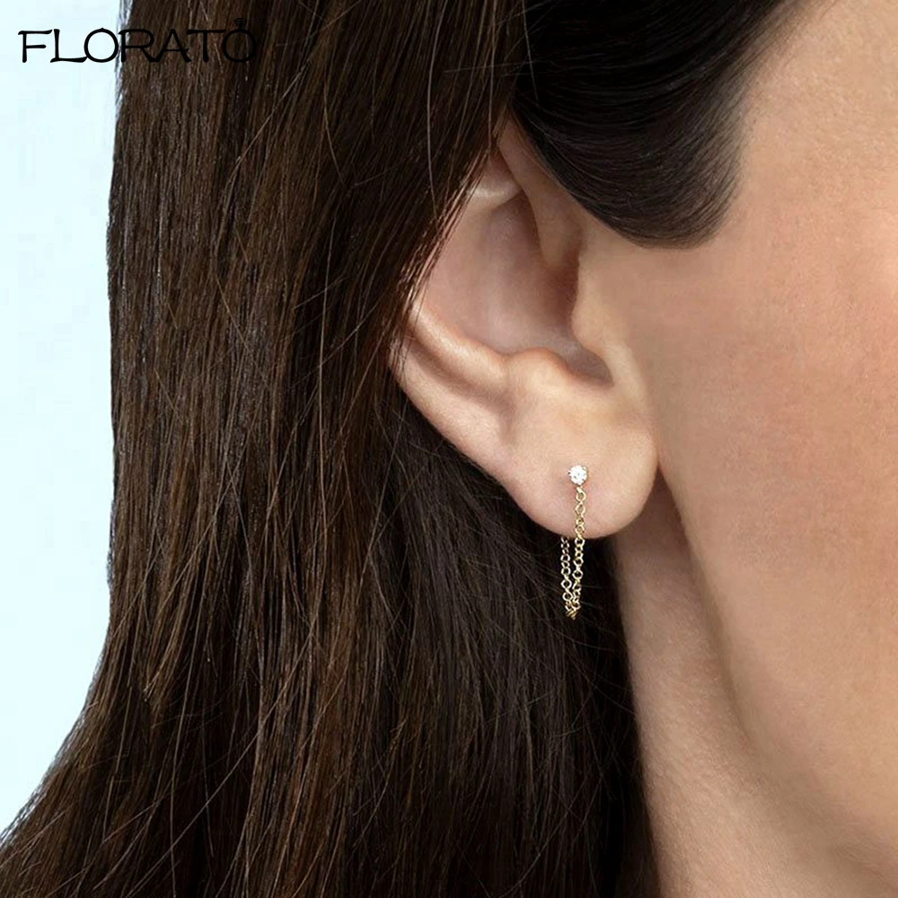 Orecchini Lunghi A Stella In Argento 925 – Regalo Perfetto Per Donna, Sposa E Damigella