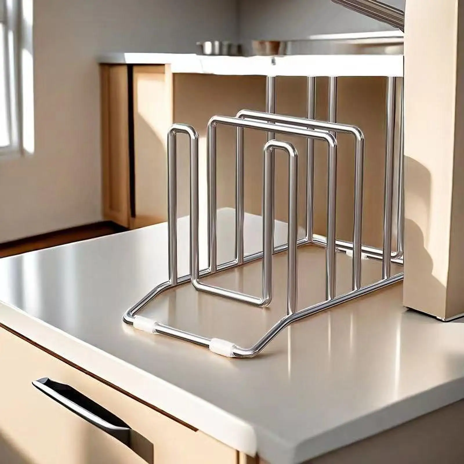 Cutting Board Holder Rack Pot Lid Holder for Restaurant Plates Bakeware