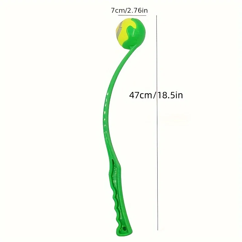 Pet Tennis Ball Launcher Stick - Interactive Outdoor Dog Training Toy, Durable Ball Thrower for Canine Exercise and Play Trainin 2