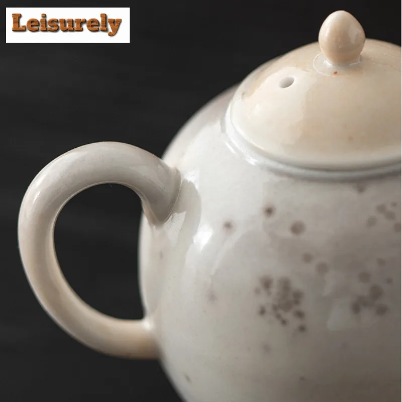 100ML Ink Painting Zhiye Roasting Pomegranate Teapot Retro Tea Infuser Pot Tea Maker Kettle With Ball Hole Cha Supplies Gift