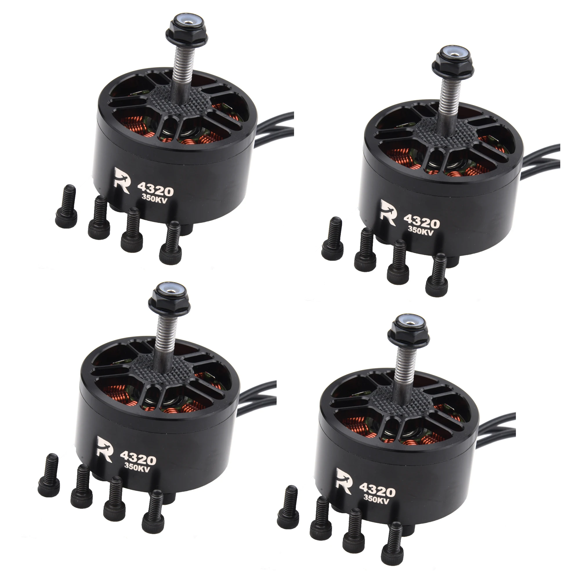 Moteur RC Brushless 4320 350KV 6-12S pour Drone Longue Portée
