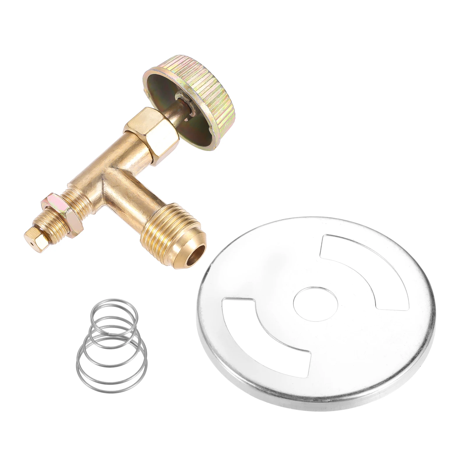 Brass Propane Gas Control Valve 3/8" Male Flare Thread M10X1 Metric Thread for Camping Stove DIY Easy Grill