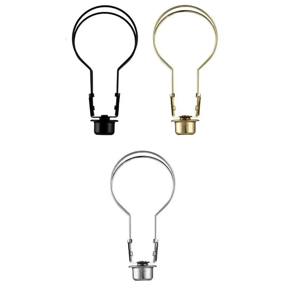 Durable Iron Lamp Shade Cap with Light Bulb Clip and Finial Top
