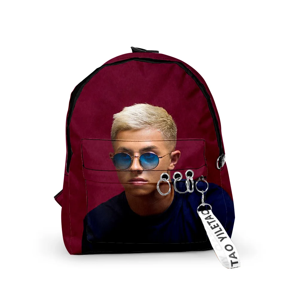 Classic Michou Notebook Backpacks Boys/Girls pupil School Bags 3D Print Keychains Oxford Waterproof Funny Cute Small Backpacks