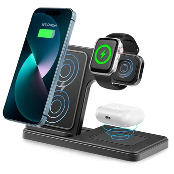 Magnetic 3-in-1 Wireless Charging Station