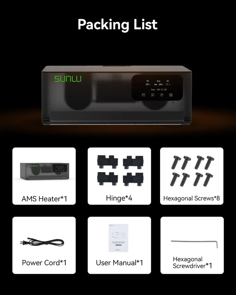 SUNLU AMS Heater bambu lab p1s用