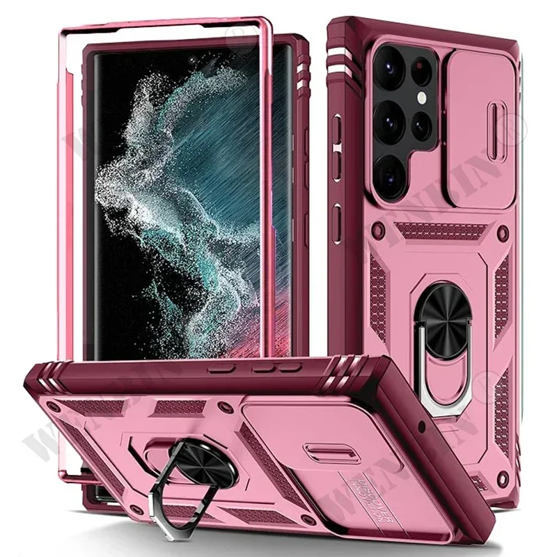 Heavy Duty Case with 360° Kickstand and Camera Protection