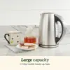 Stainless Steel Cordless Electric Kettle with 6 Preset Temperatures (White), CPK-17 3