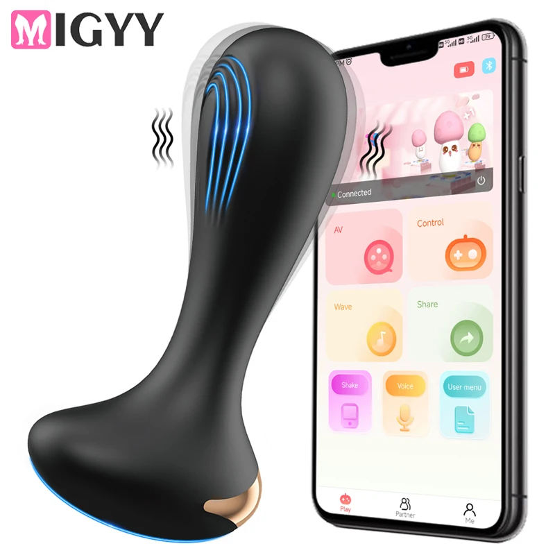 Anal APP Control Plug Vibrator Bluetooth Butt Plug Männer Prostata Massager Weibliche Buttplug Erwachsene Waren Sex T stecker_voghion.com