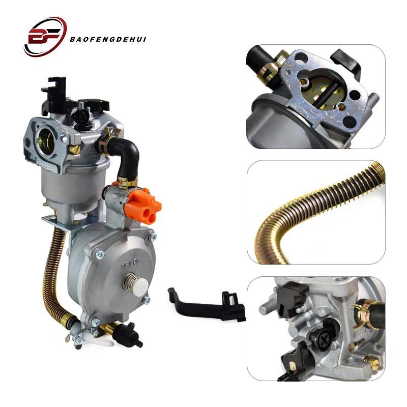 

Generator Dual Fuel Carburetor for Honda GX160 2KW LPG NG Conversion Kit Gasoline 168F Crab for 2.8KW GX200 170F Manual Chokes