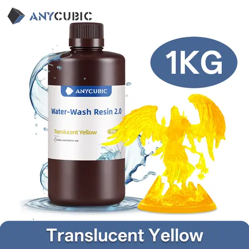 ANYCUBIC Water-Wash Resin For LCD 3D Printer High Precision Low Odor Low Viscosity 3D Printing Standard Photopolymer - Image 20