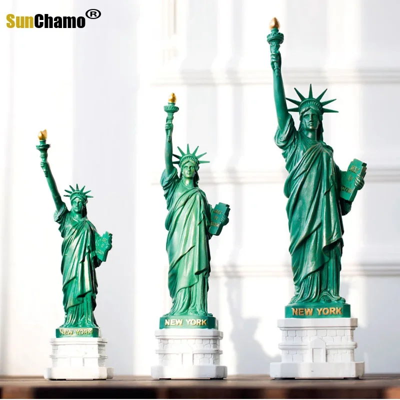 Tourist Souvenir of Creative Statue of Liberty Model Craftwork Display Figurine Living Room Desktop Decoration ornament crafts miniature figurines miniature ornament