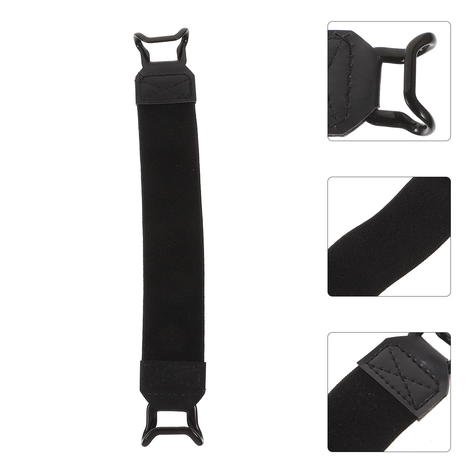핸드헬드 나일론 그립 스탠드 스트랩, 태블릿 폴백, 한 손으로 조작, 3*19cm 다리미 버클, 블랙