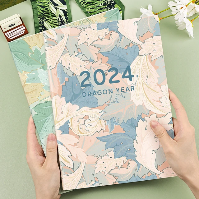 2024 Calendar Planner Notebook Kawaii Agenda Planner A4 A5 Notepad