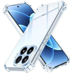 Shockproof Transparent TPU Phone Case - Protective Clear Cover Shell for Xiaomi 17T Pro (Transparent)