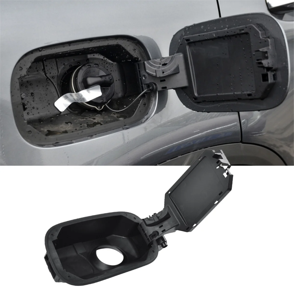 Car Fuel Filler Housing with Flip Cover 2536305902 for Mercedes Benz GLC W253 2015- Fuel Tank Cap