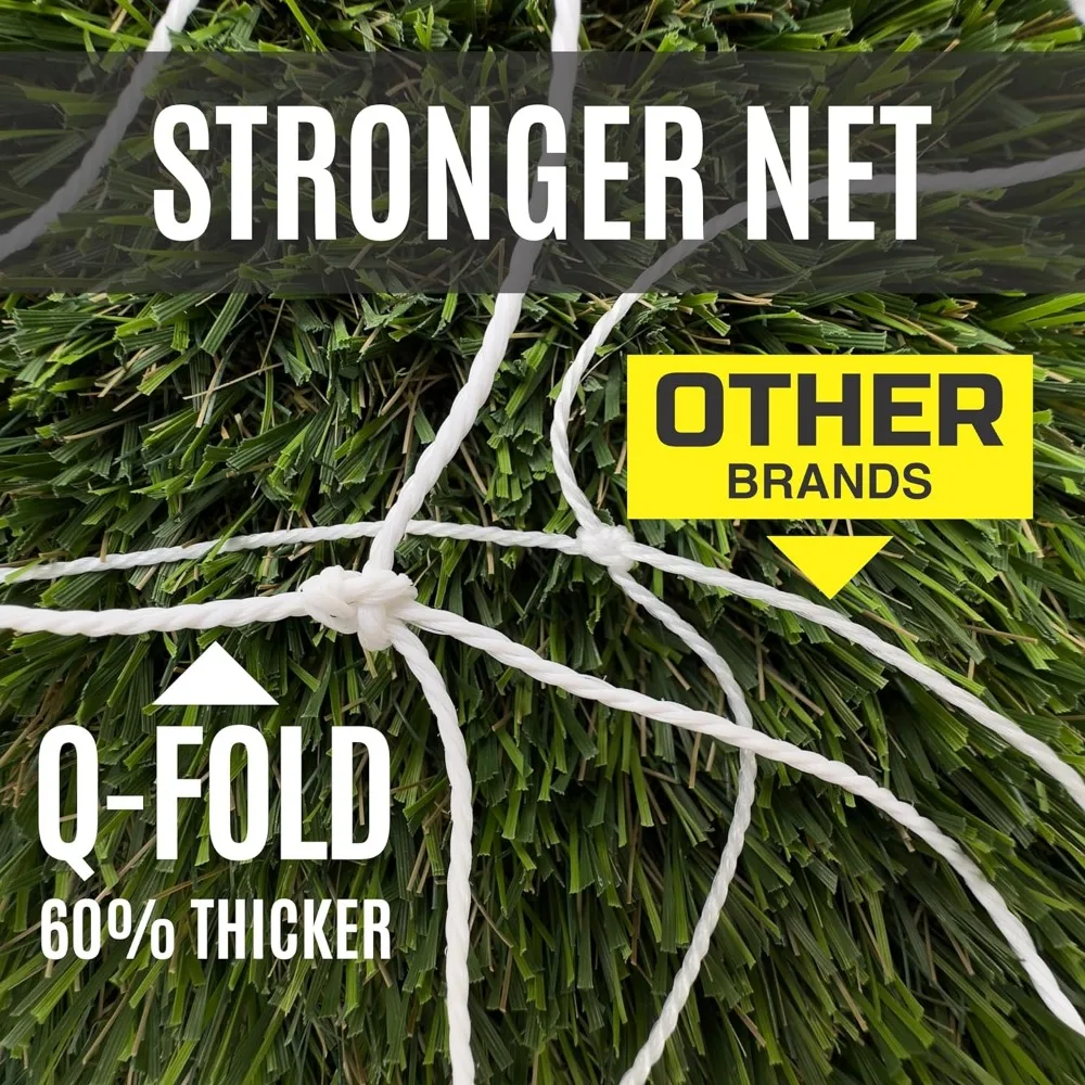 Q-Fold Soccer Goal 30 Second Folding Soccer Goal Single Goal Best Weatherproof Net