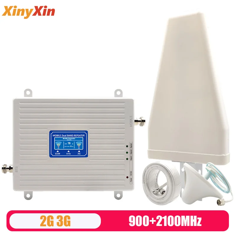 GSM 900 WCDMA UMTS 2100 двухдиапазонный усилитель сигнала повторитель 2G 3G - Цена: 4 058,63 руб.