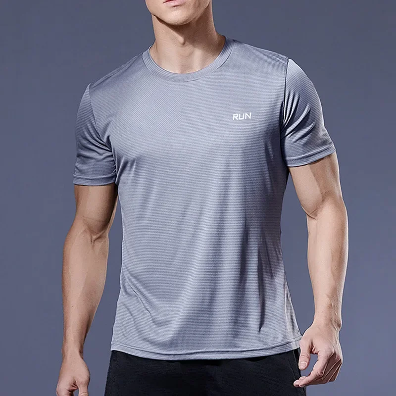 Men's Short Sleeve T-Shirt 1 Piece For Running Training Fitness Gym Quick Drying Lightweight Performance quick dry t shirt men undershirt short sleeve undershirt compression t shirt compression shirt