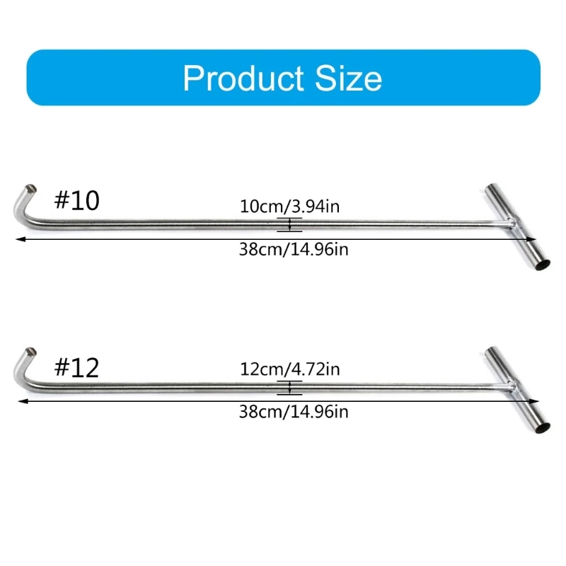 STOBAZA Stainless Steel Hook Manhole Lifter For Cover Lifting Outdoor - View #9