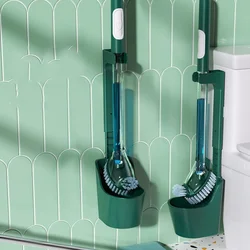 Bandeja líquida conjunto de escova toalete banheiro bonito fixado na parede golfe escova limpeza suportes banheiro brosses móveis domésticos oa50tb