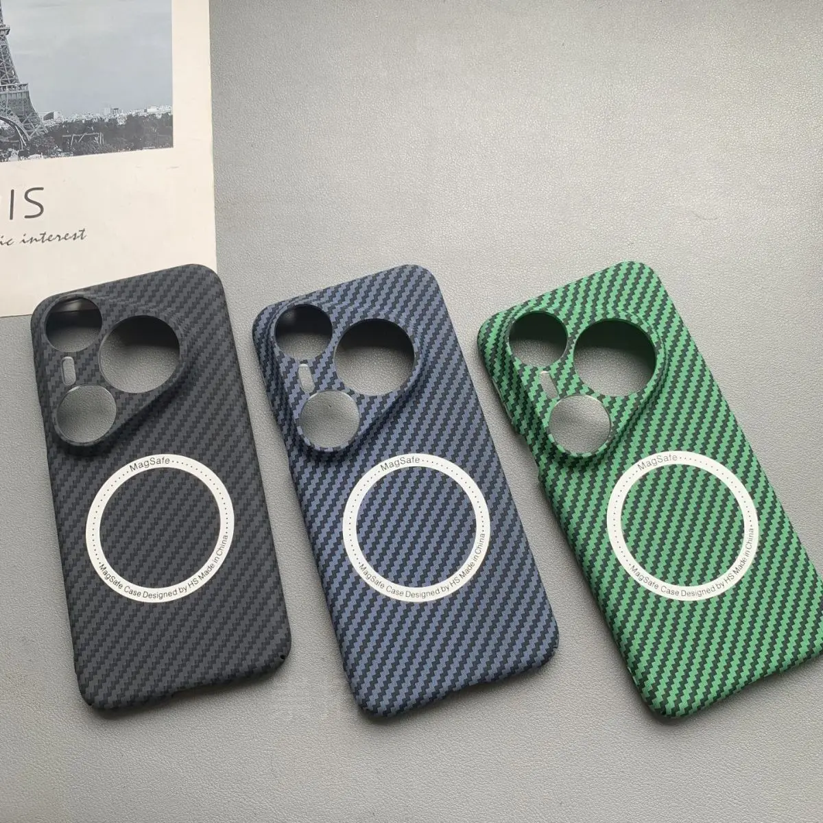 Premium Carbon Fiber Texture Magnetic Ultra-Thin Hard Case Cover