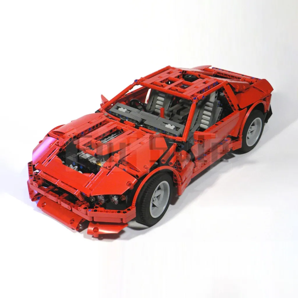 

MOC-0587 Red Coupe V12 Therion by Lipko Building Block Sport RC Toy Puzzle Model For Kids Gift