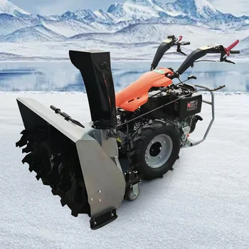 Macchina per la rimozione della neve su strada urbana invernale con soffiatore di neve a ingranaggi pieni spinta a mano 220V Nuova condizione