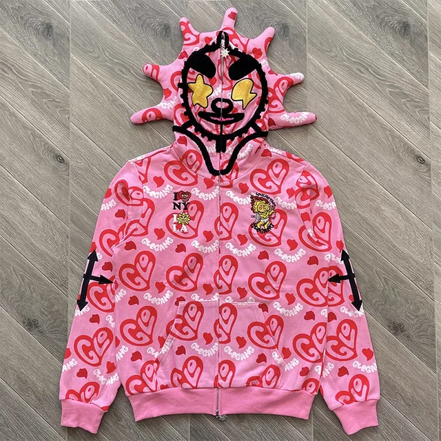 Glo Gang The Glory Full Zip Hoodie Men Women 1:1 High Quality