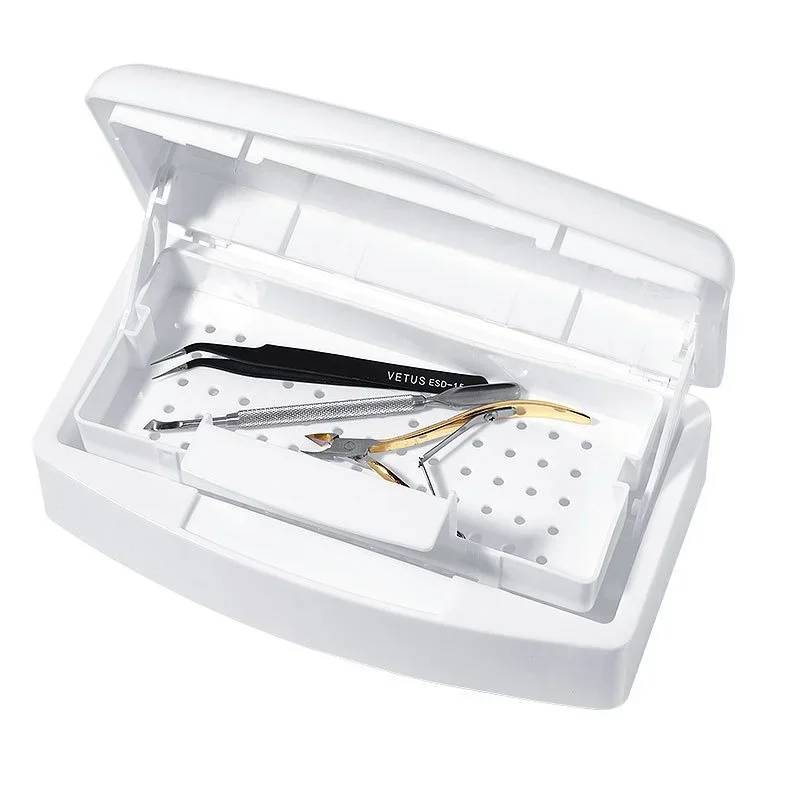 Description Picture 6 of itemNail Sterilizer Tray Disinfection Box Sterilizing Clean Nail Art Salon Manicure Implement Sanitize Tool Equipment Cleaner Tools