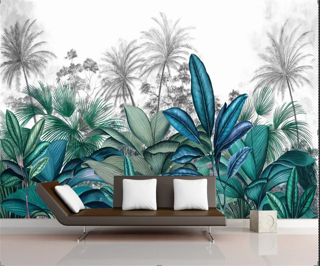 [알리익스프레스] 사용자 정의 녹색 식물 숲 벽화로 집에 생명력을 불어넣으세요!