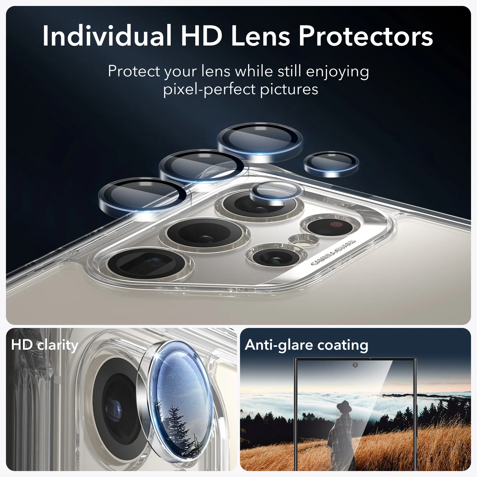 ESR for Galaxy S24 Ultra Kickstand Case for S24 Ultra Full-Coverage Military-Grade Protection, Heavy Duty Shock Armor Case Set