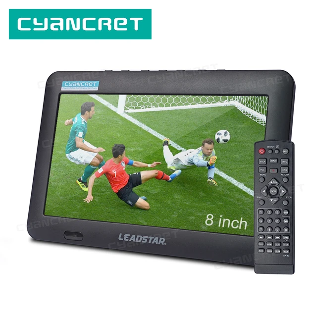 LEADSTAR D8 Portable TV 8 Inch DVB-T2 TDT Digital and Analog Mini Small Car  Television