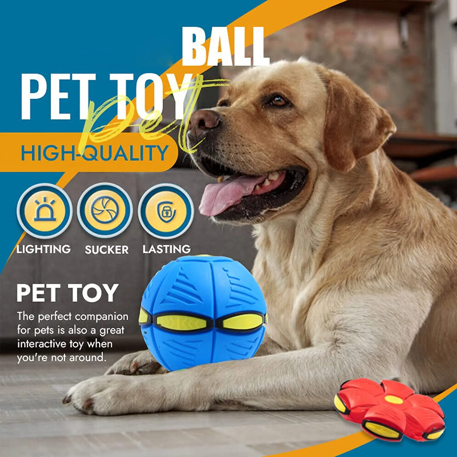 2023 New Pet Dog Toy Magic Flying Saucer Ball Durable Soft Rubber Interactive Throwing Ball Outdoor Sport Dog Training Equipment AliExpress