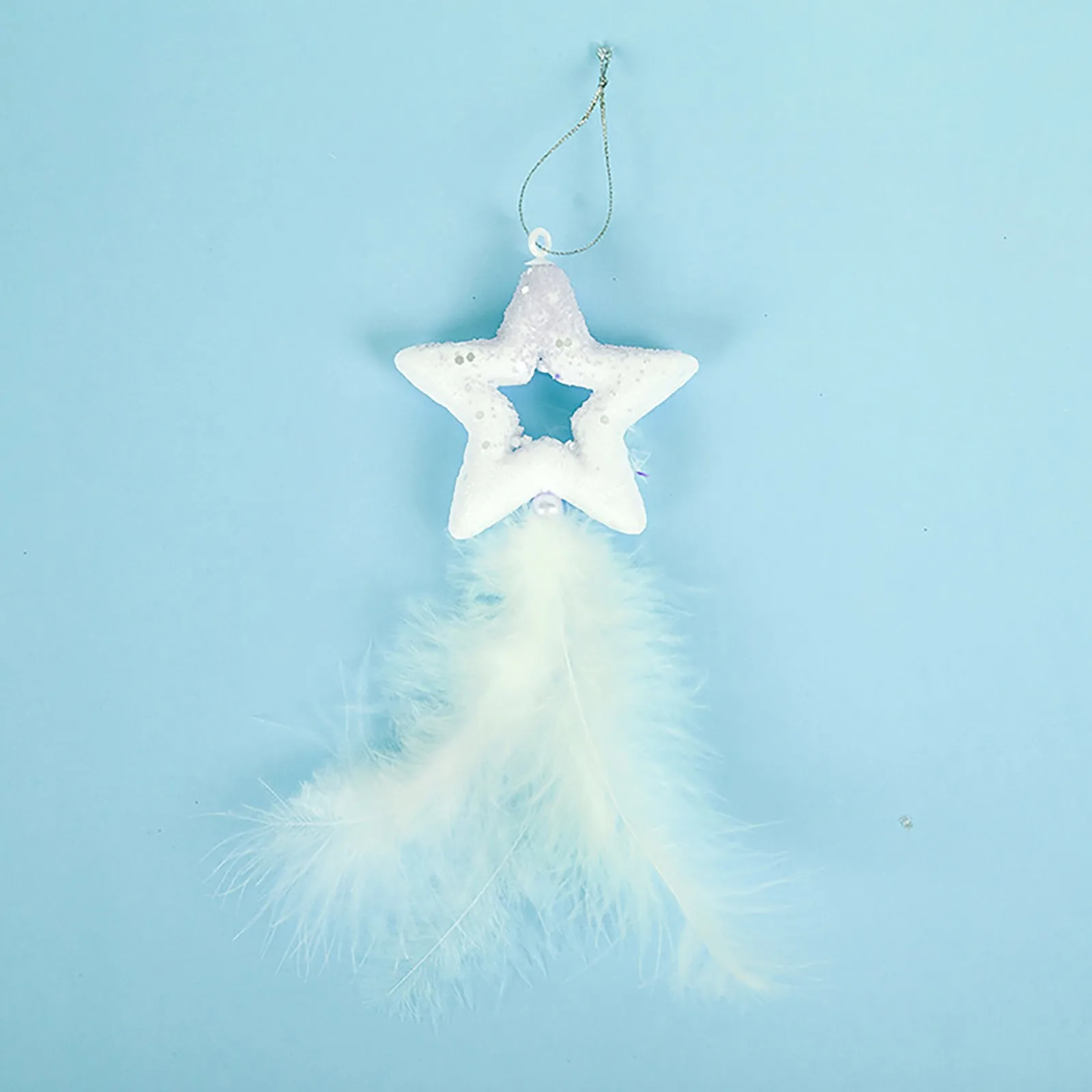 White Foam Feathers Christmas Tree Hanging Pendant Christmas Drop Ornaments  Decorations For Home Kerst Decoratie 2023 Decor - AliExpress