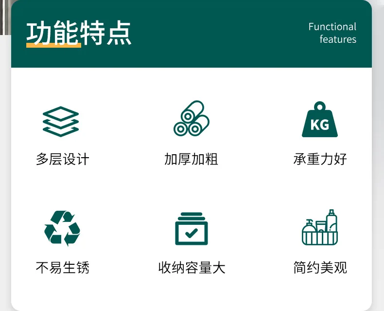 3 Floor Kitchen Rack Multifunctional Dish Drain Rack 9 Undefined