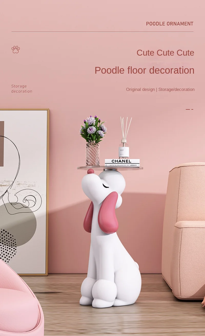 Poodle Dog Home Decorations Statue Super Shop